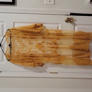 Wemons shawl mustard color